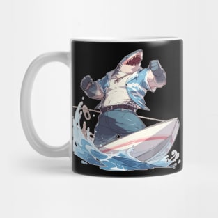 Big Brawny Anime Shark Bro Canoe Mug